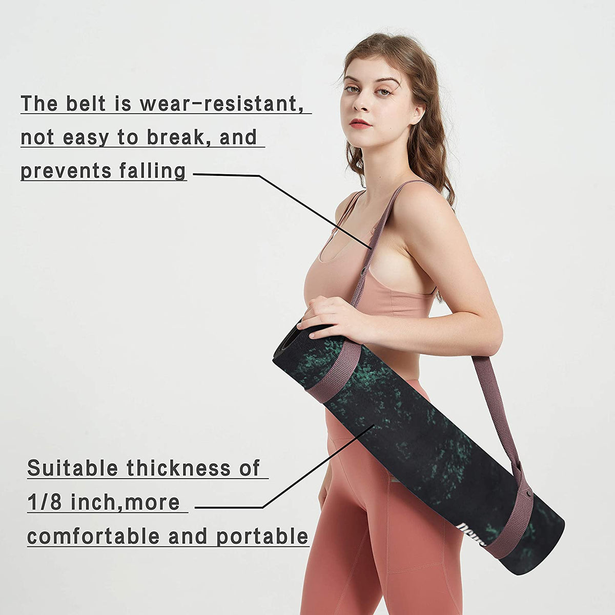 Foldable Lightweight Yoga Mat for Workout-More Suede More Grip