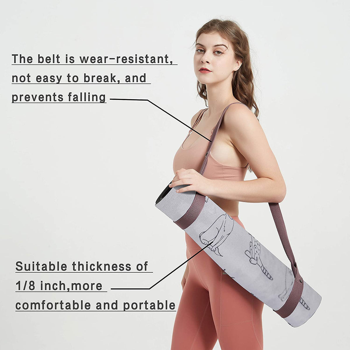 Natural Fitness Yoga Mat, Folding, Roam