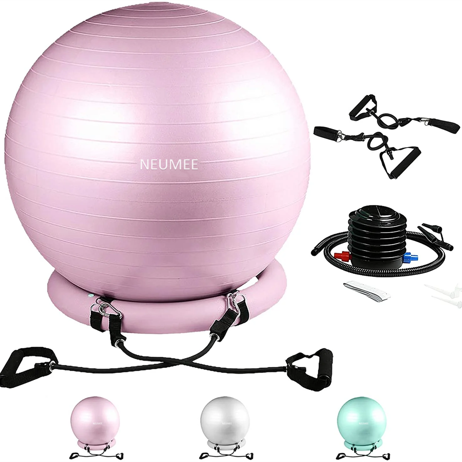 Exercise ball with bands hotsell