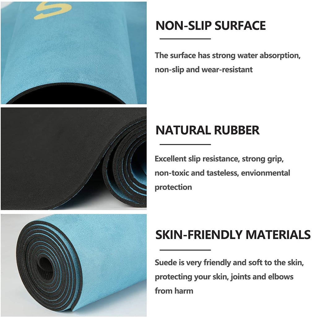 Lightweight Natural Yoga Mat for Travel, Workout, and Easy Storage