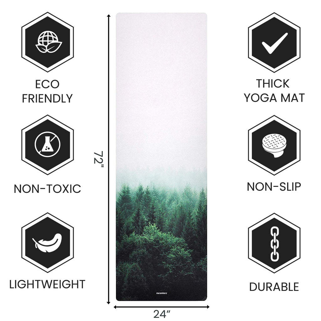 Best Non Slip Yoga Mat - 1.5 mm Thick Fordable Mat