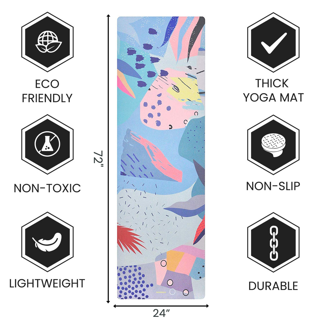 natural rubber tree yoga mat Natural Rubber Yoga Mat (More Suede More Grip) - 4mm Thicker